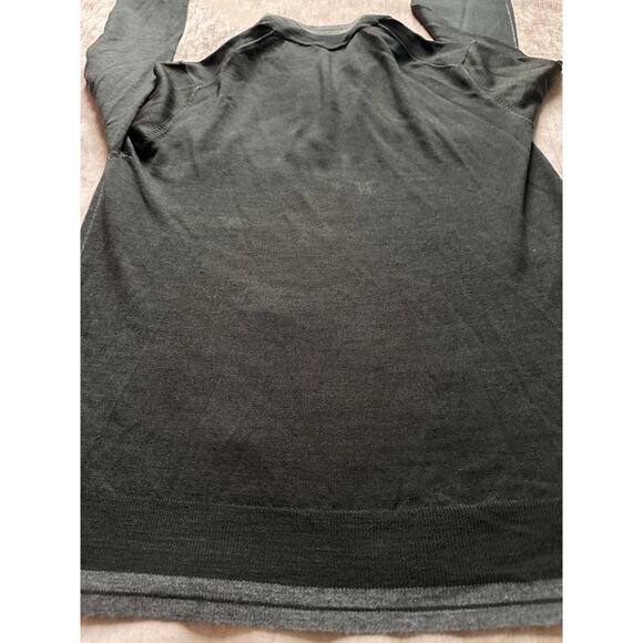 Armani Collezioni Sweater Mens Small S dark green Pullover Knit Lightweight wool - Picture 14 of 16